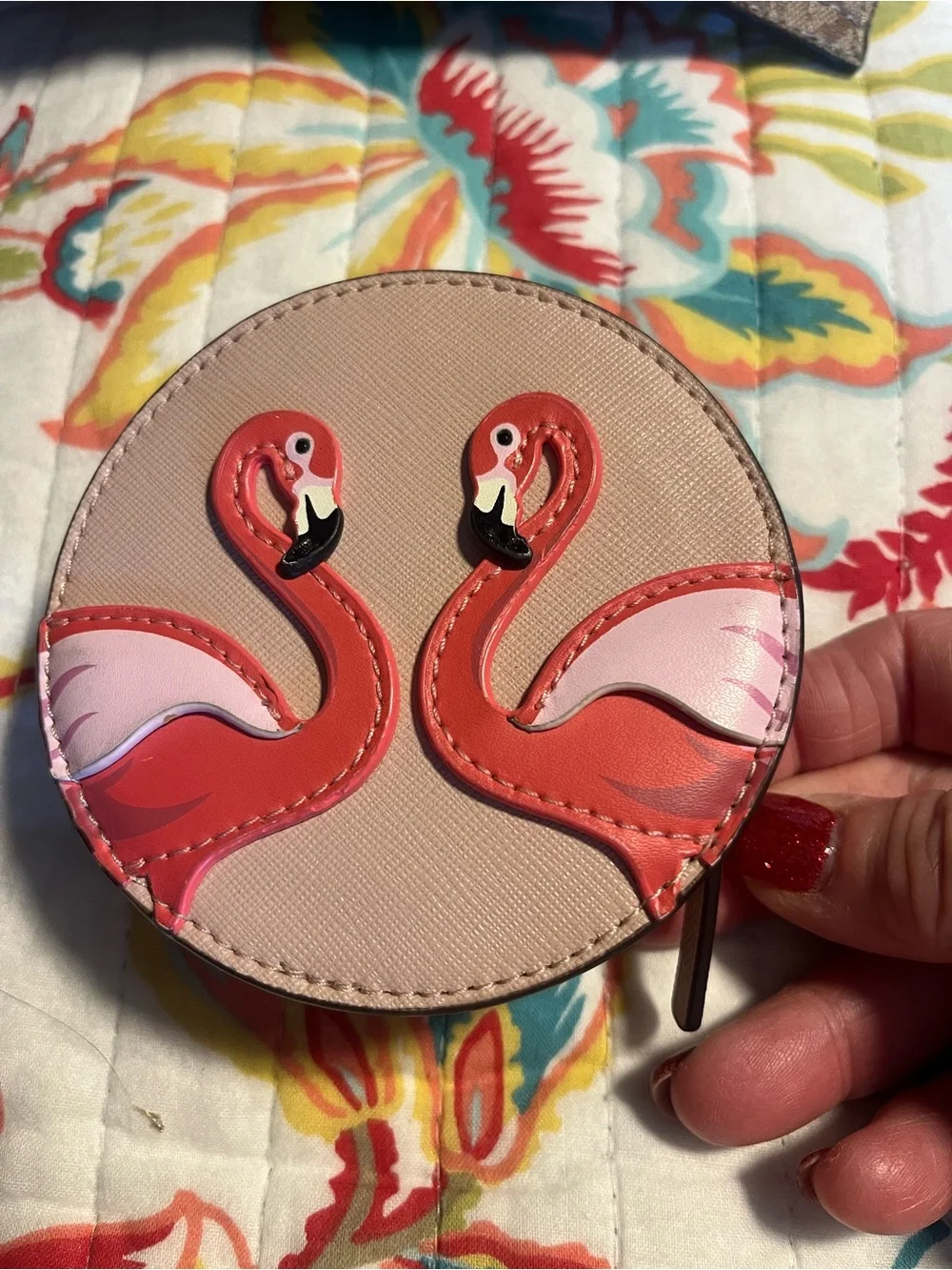 kate spade Pink Flamingo Mini Coin Purse